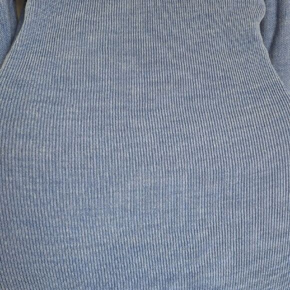 Chic Long Sleeve Sweater Blue Dress - Picture 4 of 16